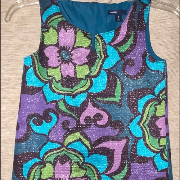Gap Floral boho print dress with sparkle look!! So unique and adorable! - Picture 1 of 4